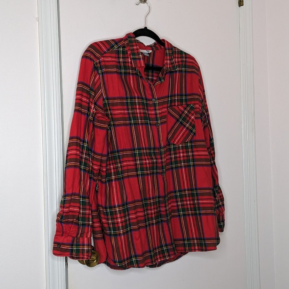 Red plaid shirt